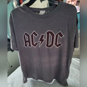 H&M Gray AC/DC Band Tee Sz Med. Read Post